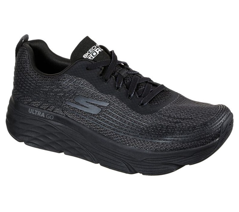 Skechers Herr Svarta Sneakers - Max Cushioning Elite - Sverige (HKOIR-1875)